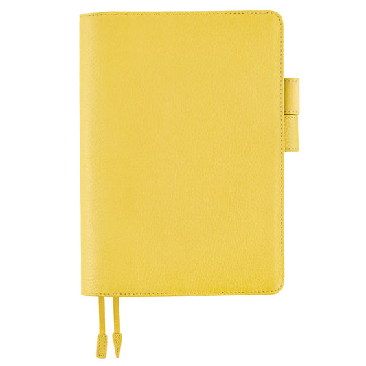 Hobonichi - Leather: Brilliant Yellow | A5 Cousin Cover