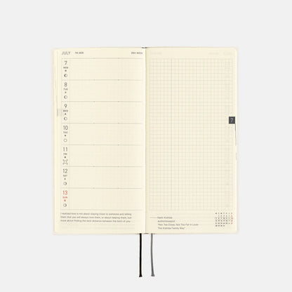 Hobonichi - 2025 Weeks, White Line: Ivory | English