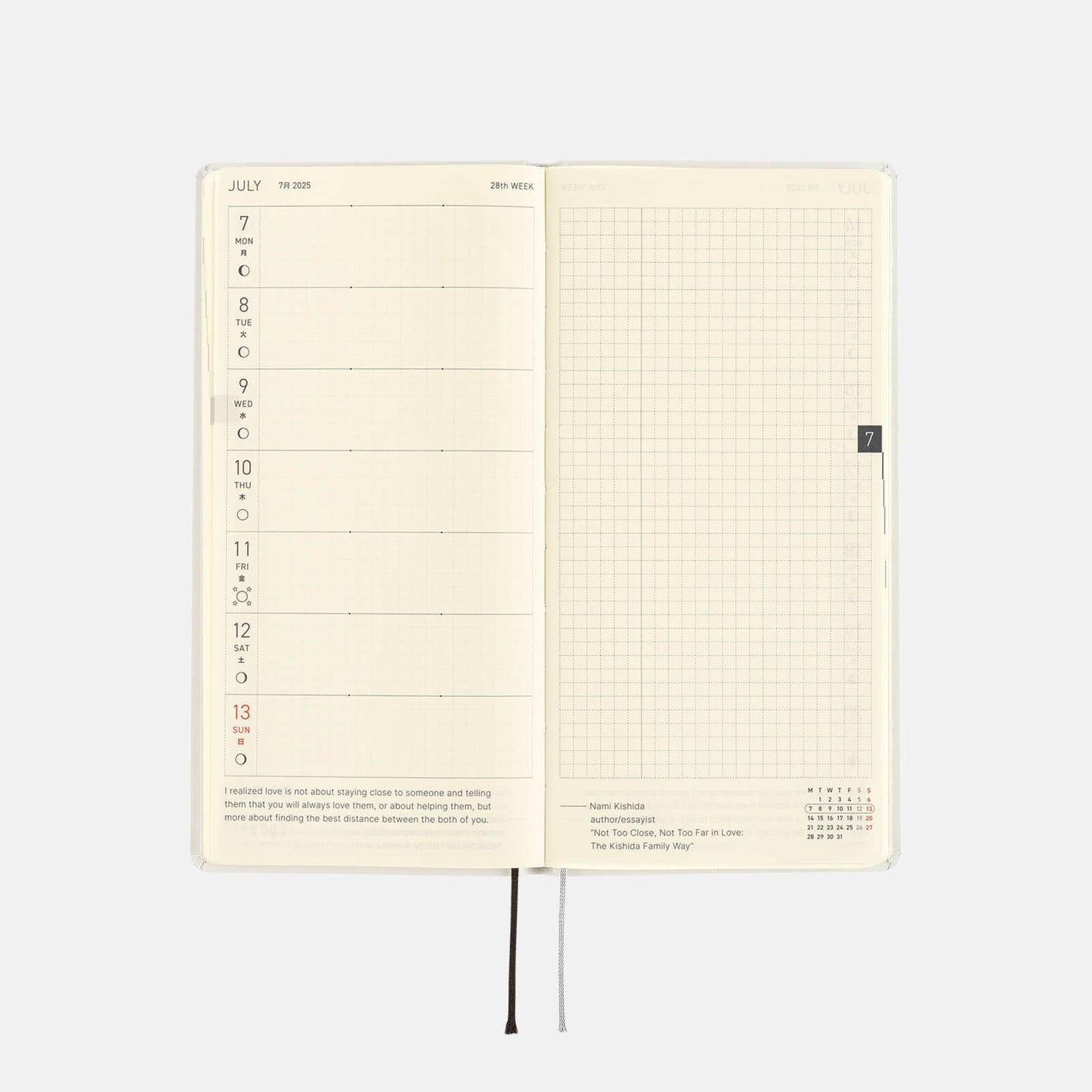 Hobonichi - 2025 Weeks, MOTHER: Smiles & Tears | English