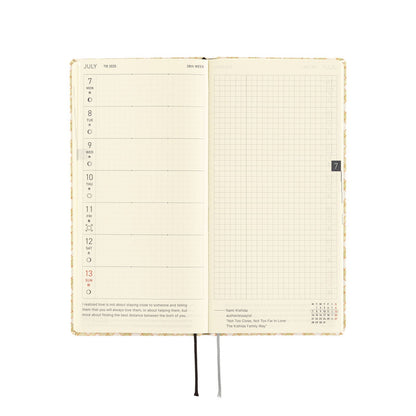 Hobonichi - 2025 Weeks, Shirt Fabric: Harvest Plaid | English