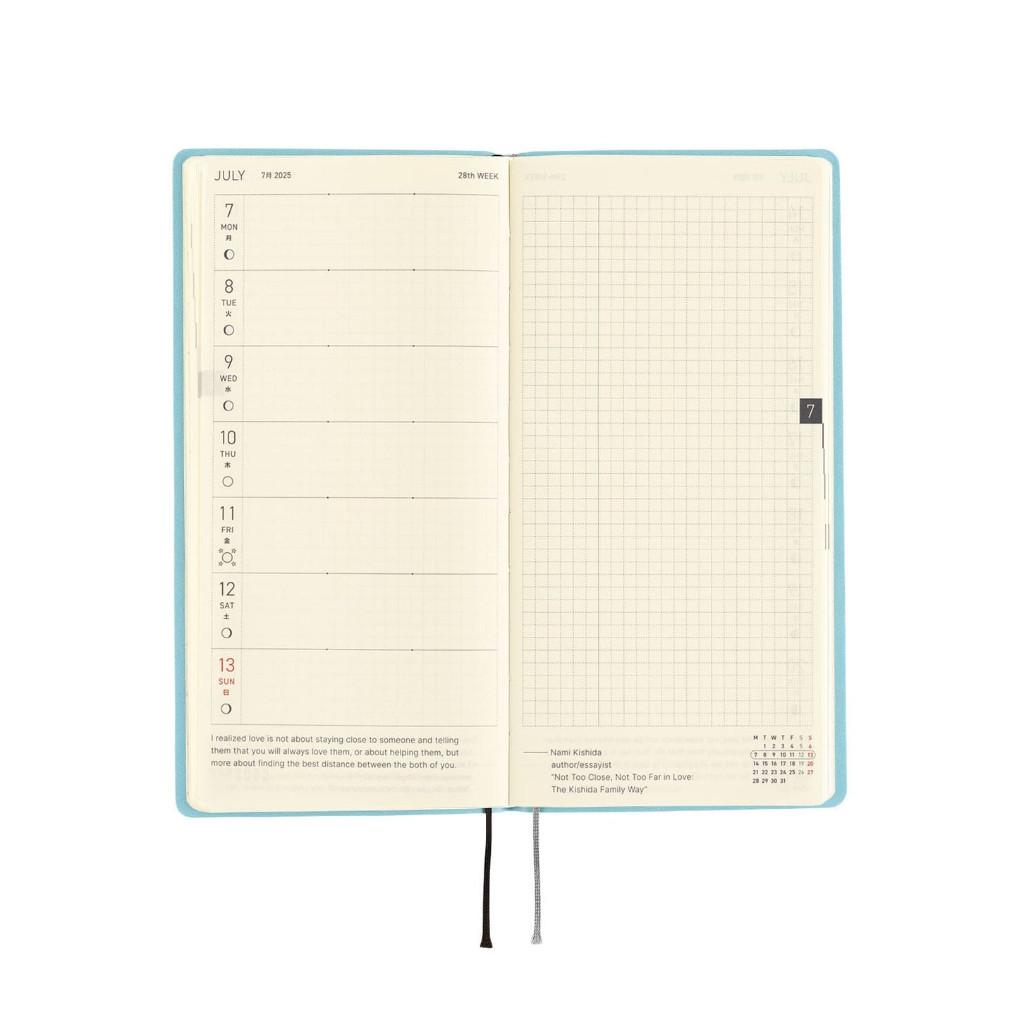 Hobonichi - 2025 Weeks, Smooth : Vanilla Soda | English