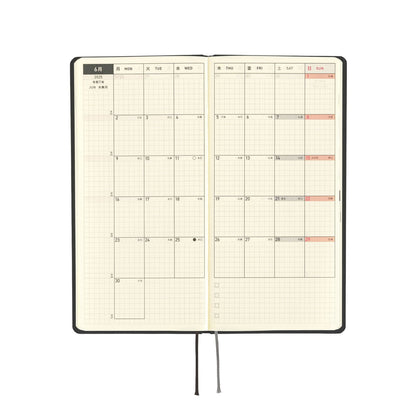 Hobonichi - 2025 Weeks, Paper: Black Gingham | English