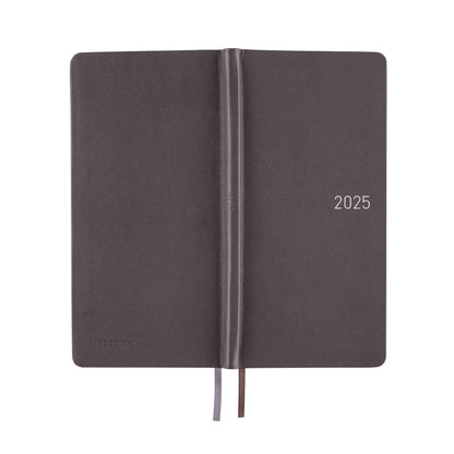 Hobonichi - 2025 Weeks, Leather: Steel Grey | English