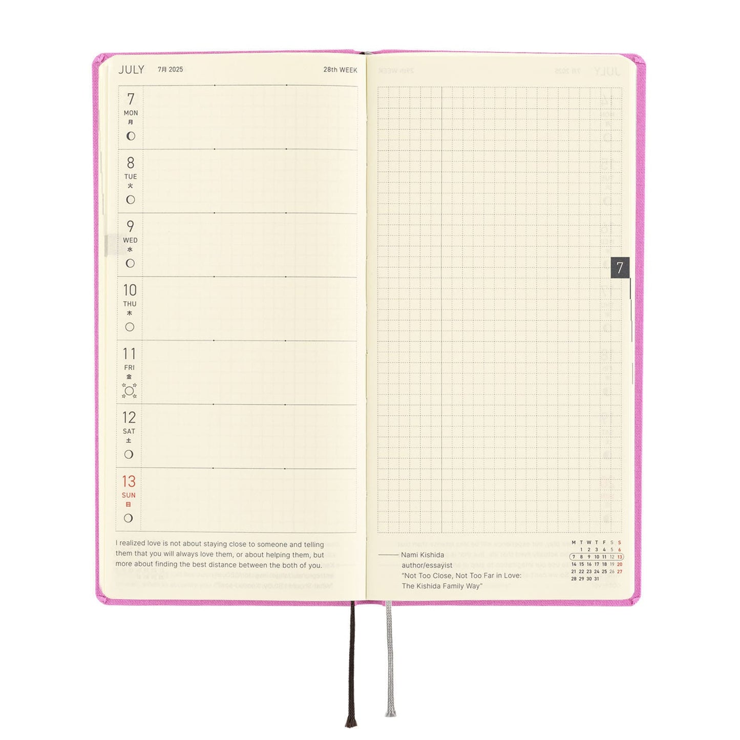 Hobonichi - 2025 Weeks Mega, Colors: Sweet Purple | English