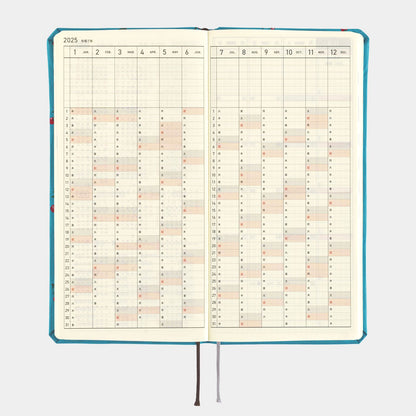 Hobonichi - 2025 Weeks Mega, Bow & Tie: Cherry | English