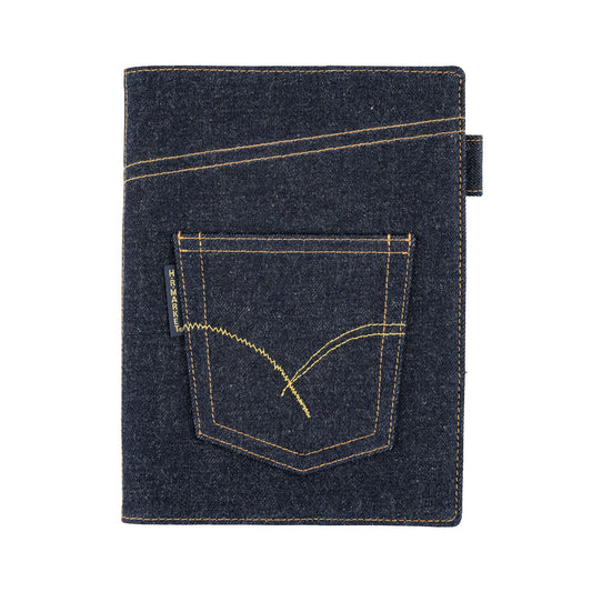 Hobonichi - Large 5-Year Techo Cover, Hollywood Ranch Market: Indigo Jeans Pocket | A5