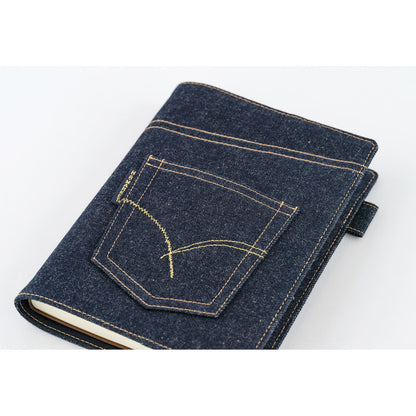 Hobonichi - Large 5-Year Techo Cover, Hollywood Ranch Market: Indigo Jeans Pocket | A5