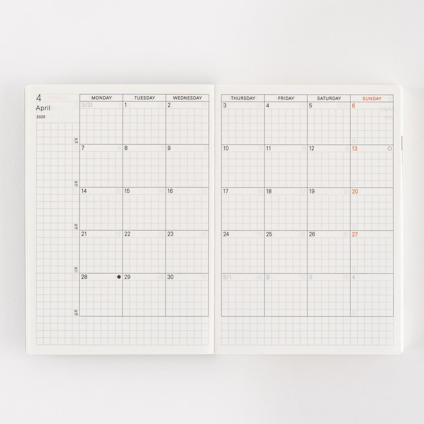 Hobonichi - 2025 Techo Planner Book | A6 English