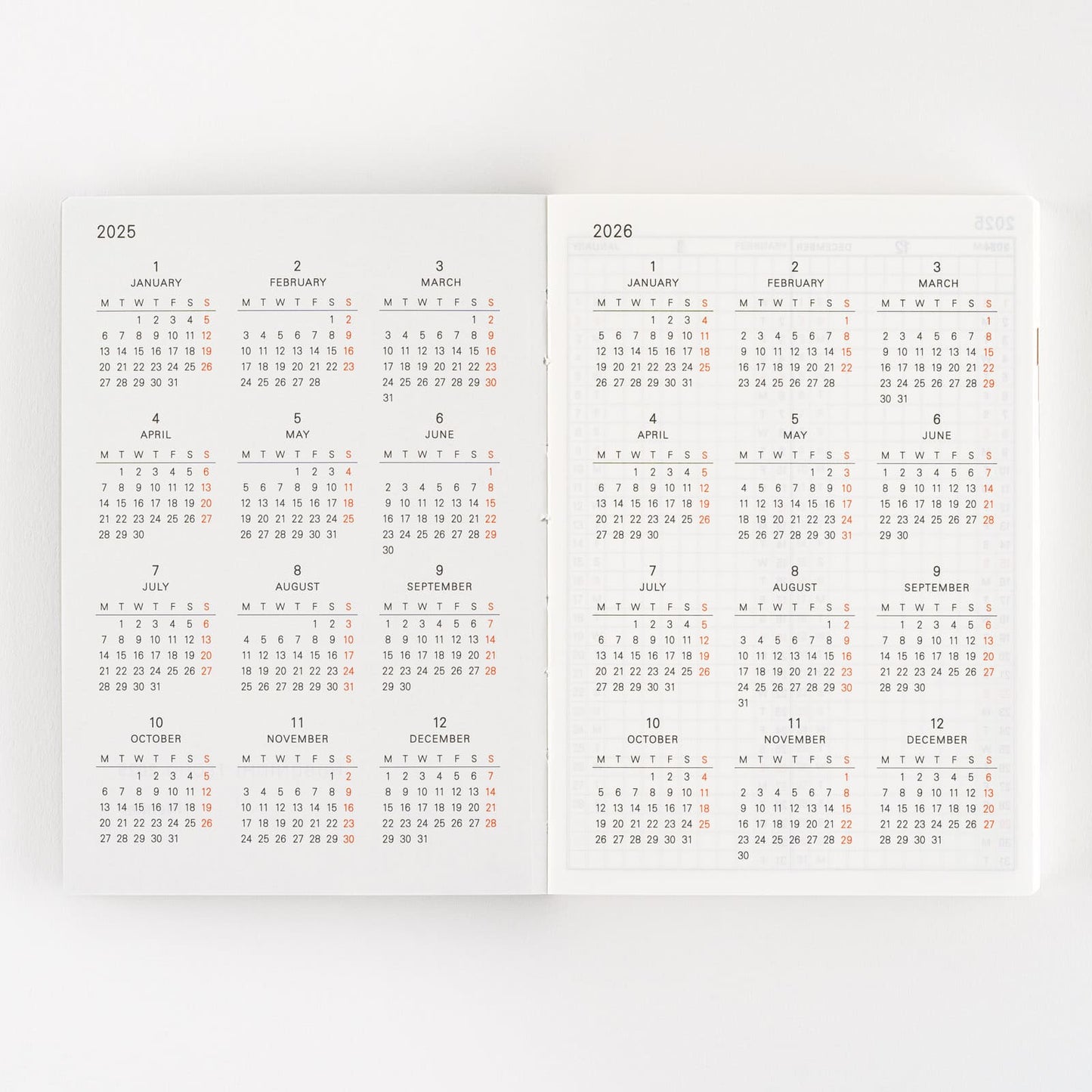 Hobonichi - 2025 Techo Planner Book | A6 English