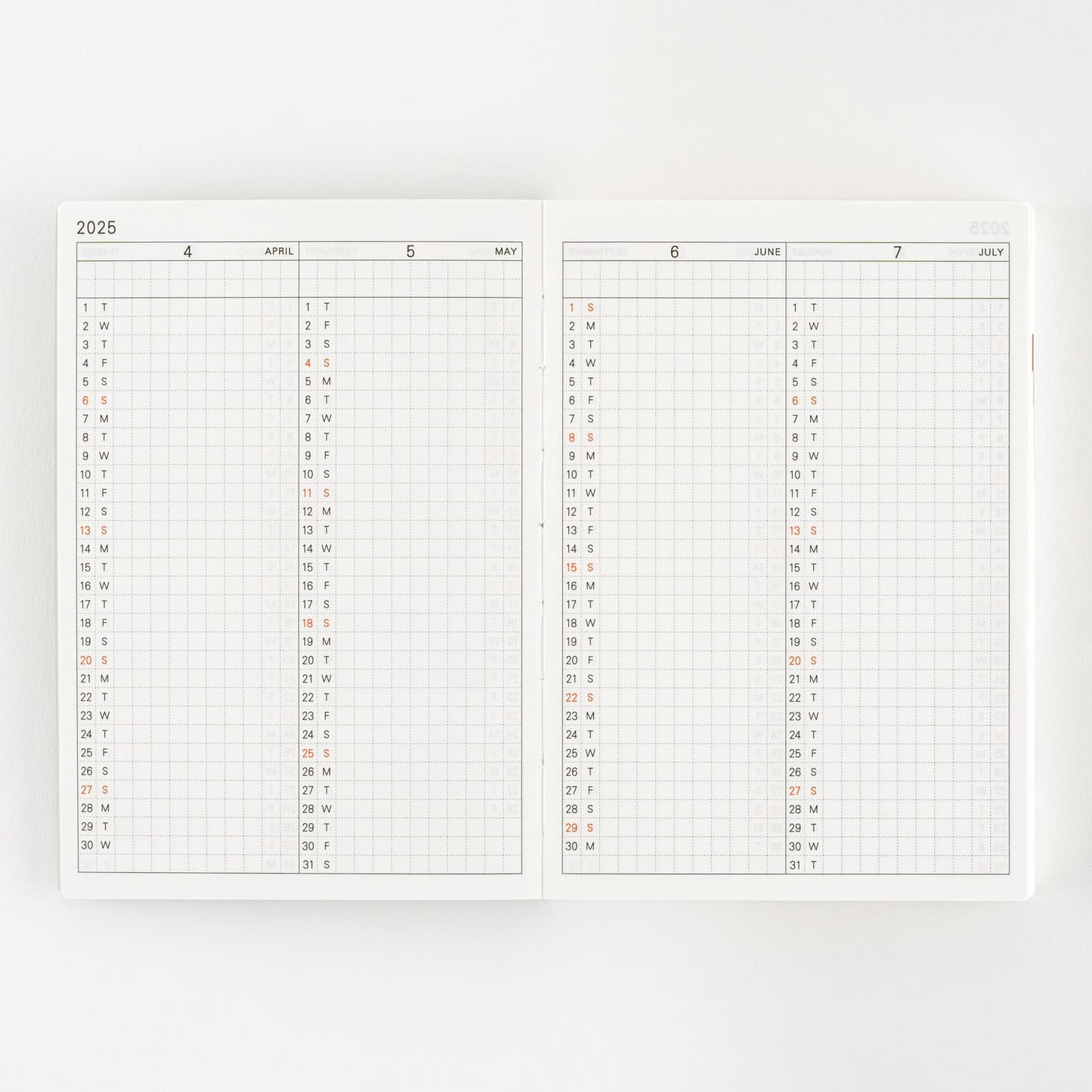 Hobonichi - 2025 Techo Planner Book | A6 English