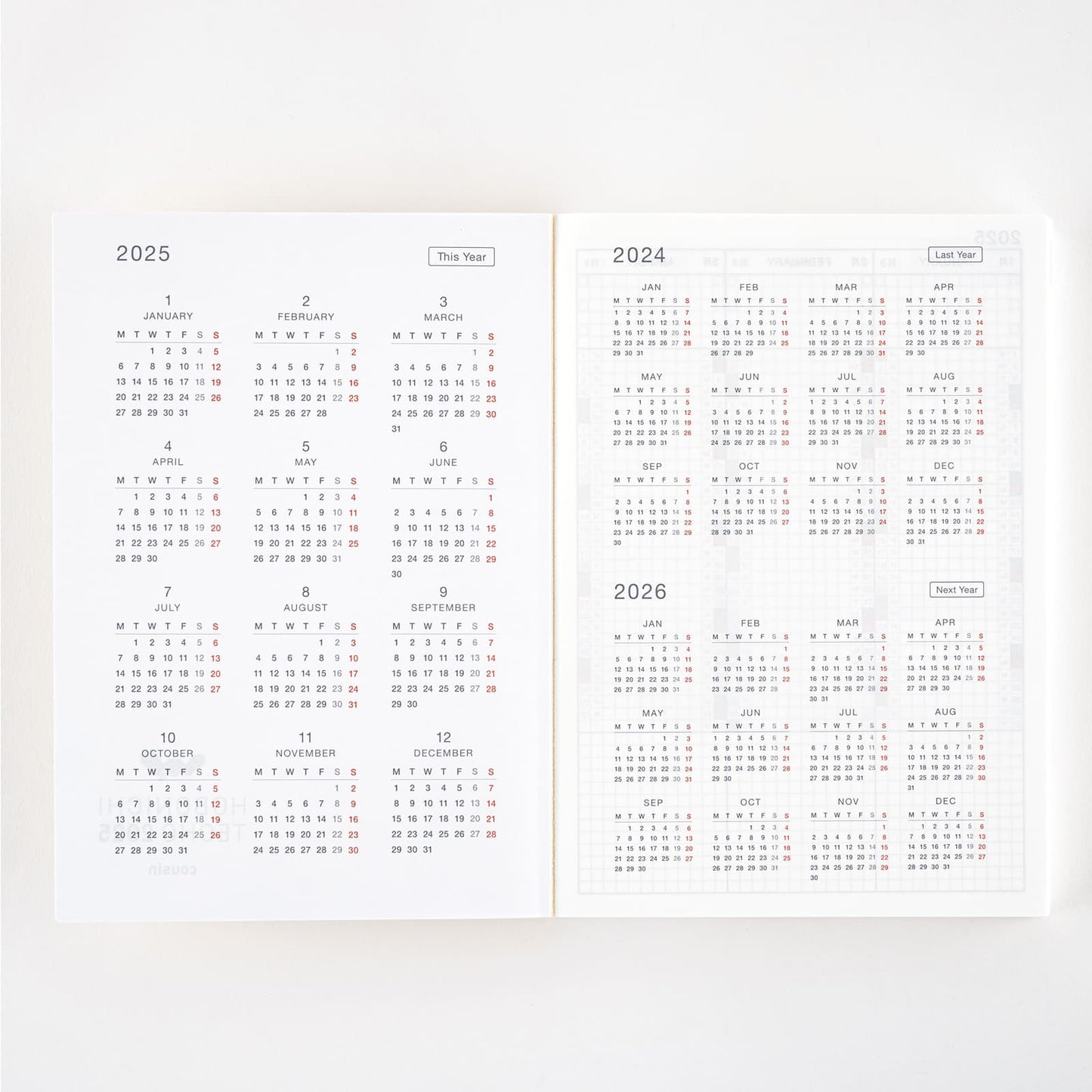 Hobonichi - 2025 Cousin Book (A5) | English