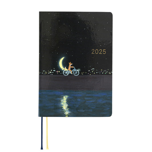 Hobonichi - 2025 HON, Hiroko Kubota: Crescent Moon Delivery | A6 English