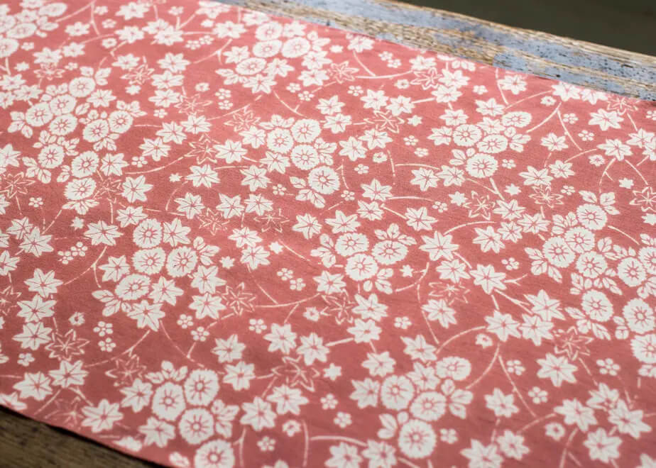 Flower Pattern Tenugui Cloth