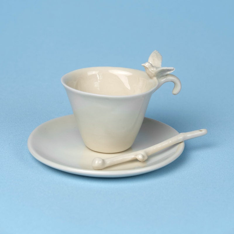 Yukiko Kitahara - Porcelain Dove Cup and Saucer