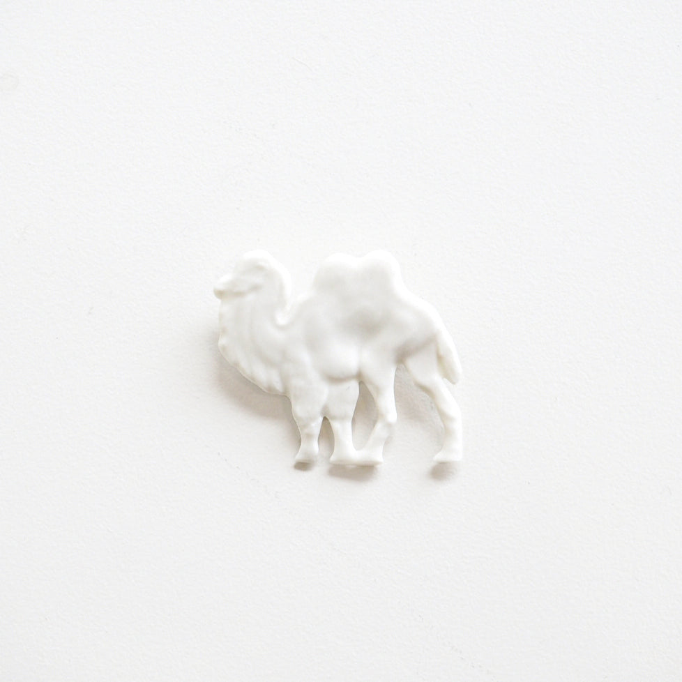 Porcelain Camel Brooch