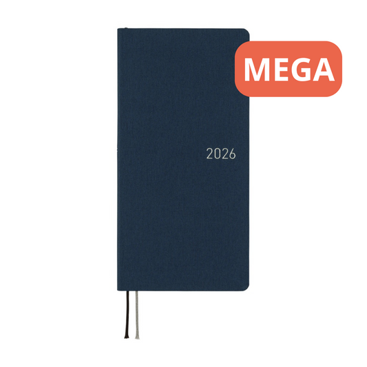 [Pre-Order] Hobonichi - 2026 Weeks Mega, Colors: Cosmo Blue | English