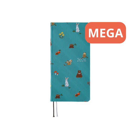 Hobonichi - 2026 Weeks Mega, Bow & Tie: In the Forest | English