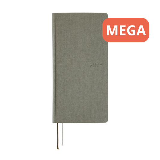 Hobonichi - 2025 Weeks Mega, Colors: Smoke Grey | English