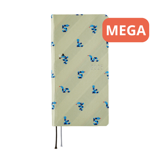 Hobonichi - 2025 Weeks Mega, Bow & Tie: Snake Toy | English