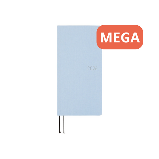 Hobonichi - 2026 Weeks Mega, Colors: Sky Mist | English
