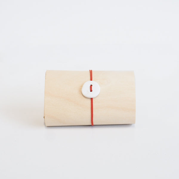 Porcelain Caterpillar Brooch