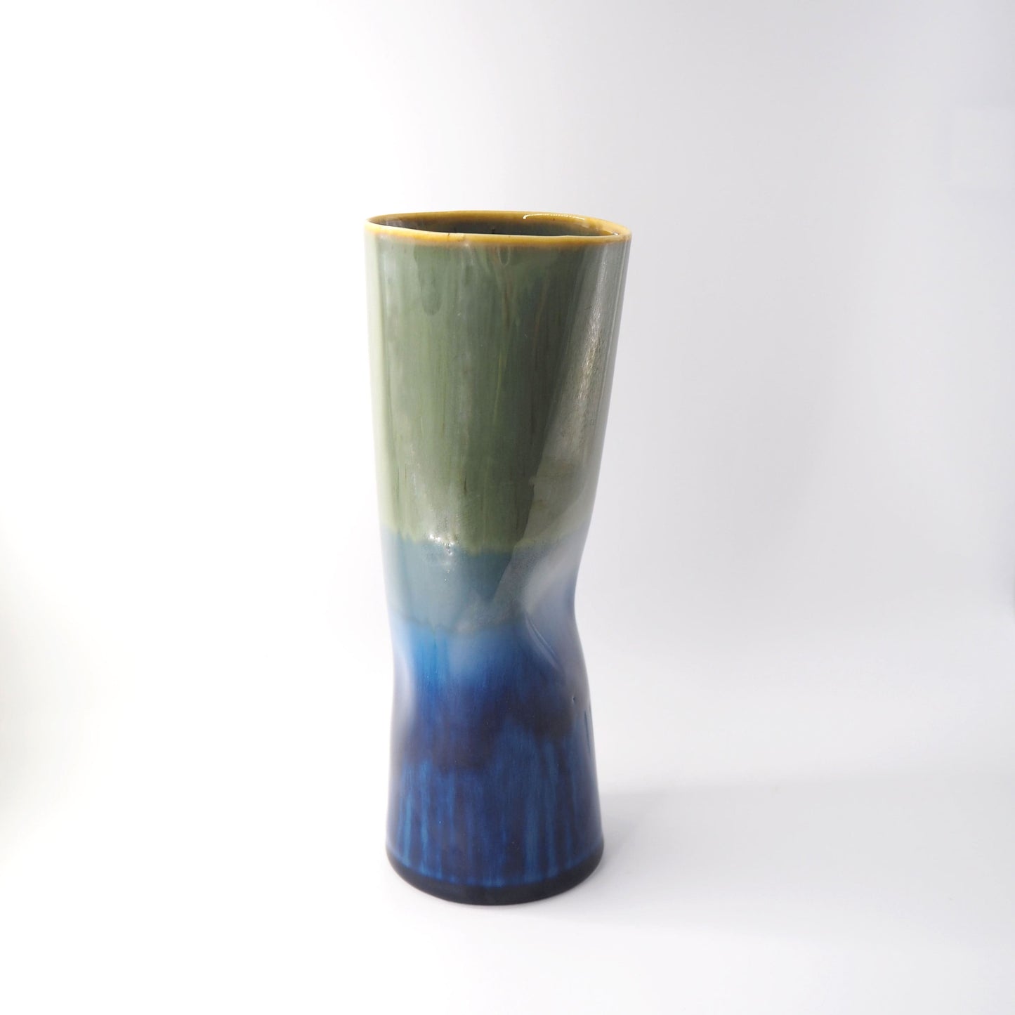 SGW Lab - Blue x Green Twist Cylinder Vase