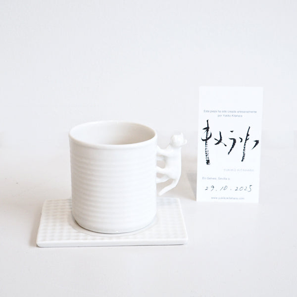 Porcelain Cat Cup and Saucer