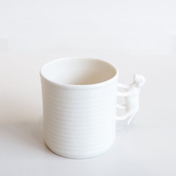 Porcelain Dog Cup and Saucer