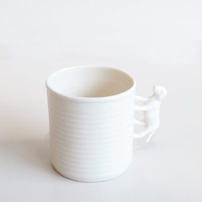 Porcelain Dog Cup and Saucer