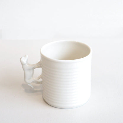 Porcelain Dog Cup and Saucer