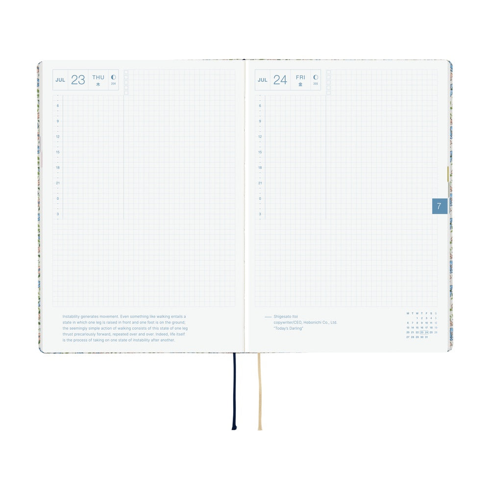 Hobonichi - 2026 HON, Liberty Fabrics: Sasha Kiora | A5 English