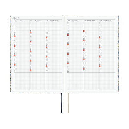 Hobonichi - 2026 HON, Liberty Fabrics: Sasha Kiora | A5 English