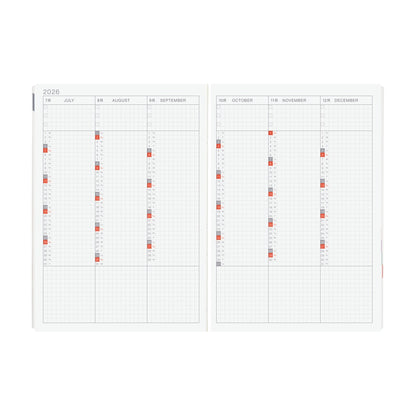 Hobonichi - 2026 HON, Paper Series: Black Gingham | A5 English