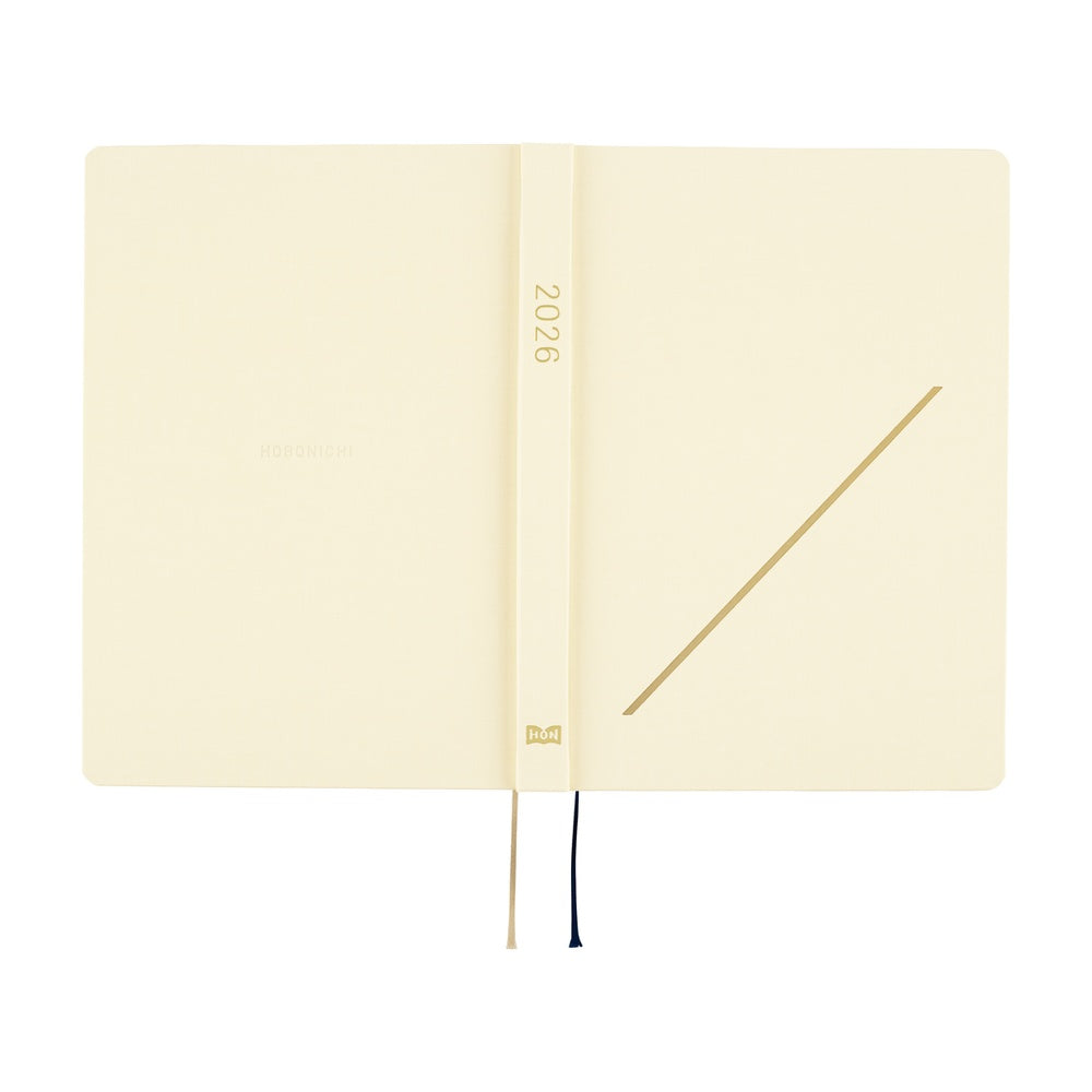 Hobonichi -2026 HON, Slash (Ivory) | A5 English