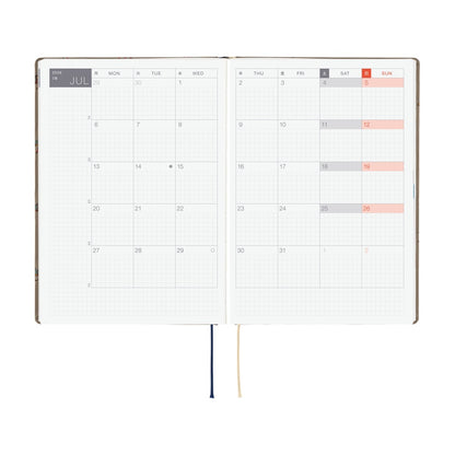 Hobonichi - 2026 HON, Bow & Tie: Galloping Horses | A5 English
