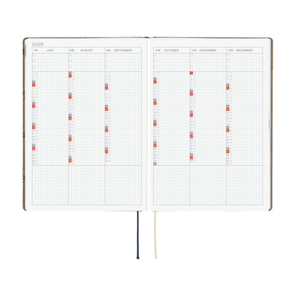 Hobonichi - 2026 HON, Bow & Tie: Galloping Horses | A5 English