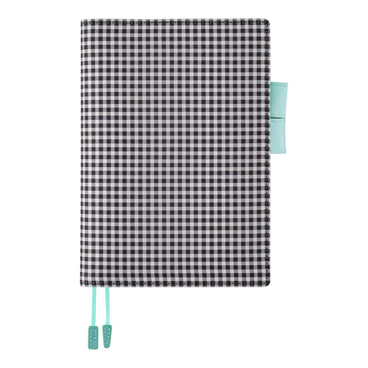 Hobonichi - Gingham (Black) | A5 Cousin Cover