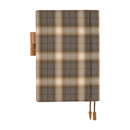 Hobonichi - Shirt Fabric: Foggy Plaid | A5 Cousin Cover