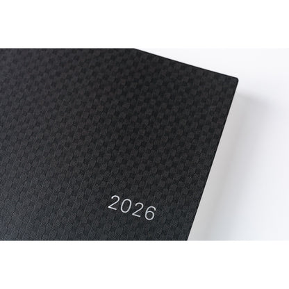 Hobonichi - 2026 HON, Paper Series: Black Gingham | A6 English