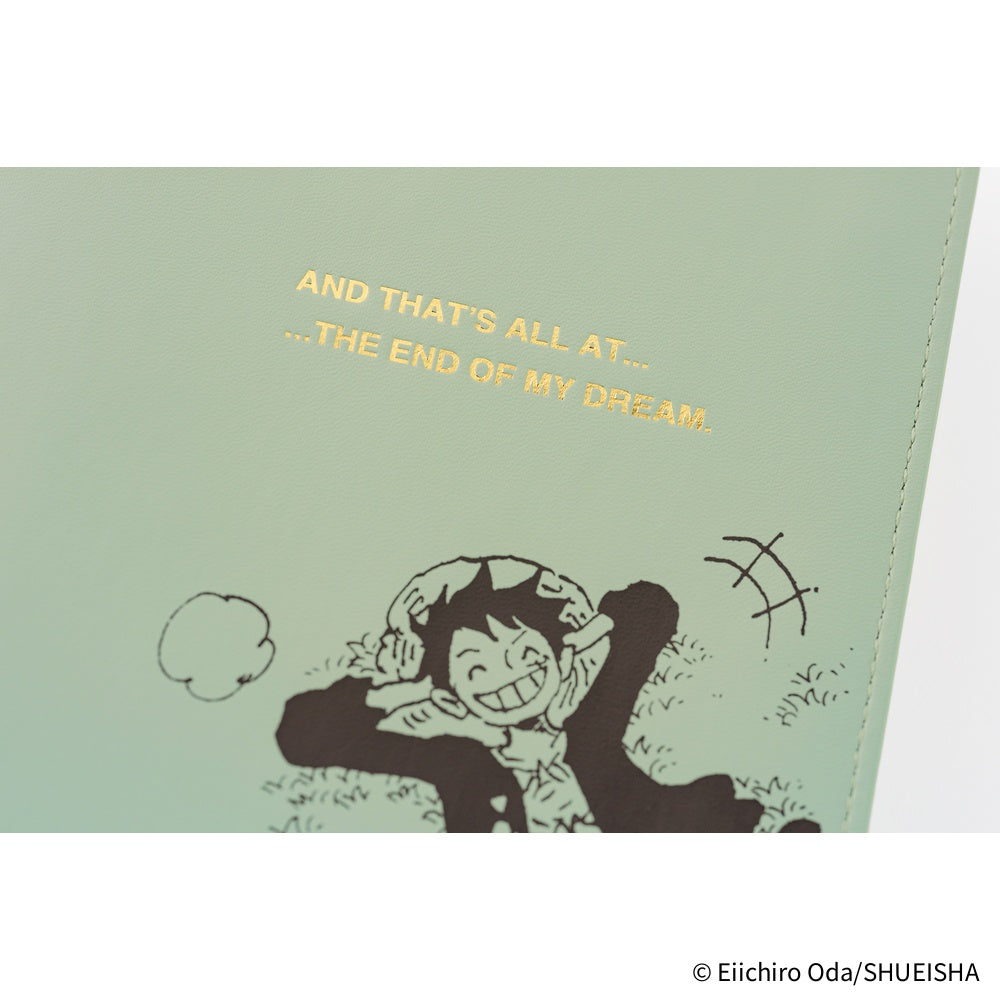Hobonichi - ONE PIECE magazine:  End of Luffy’s Dream (Mint Green) | A6 Techo Cover