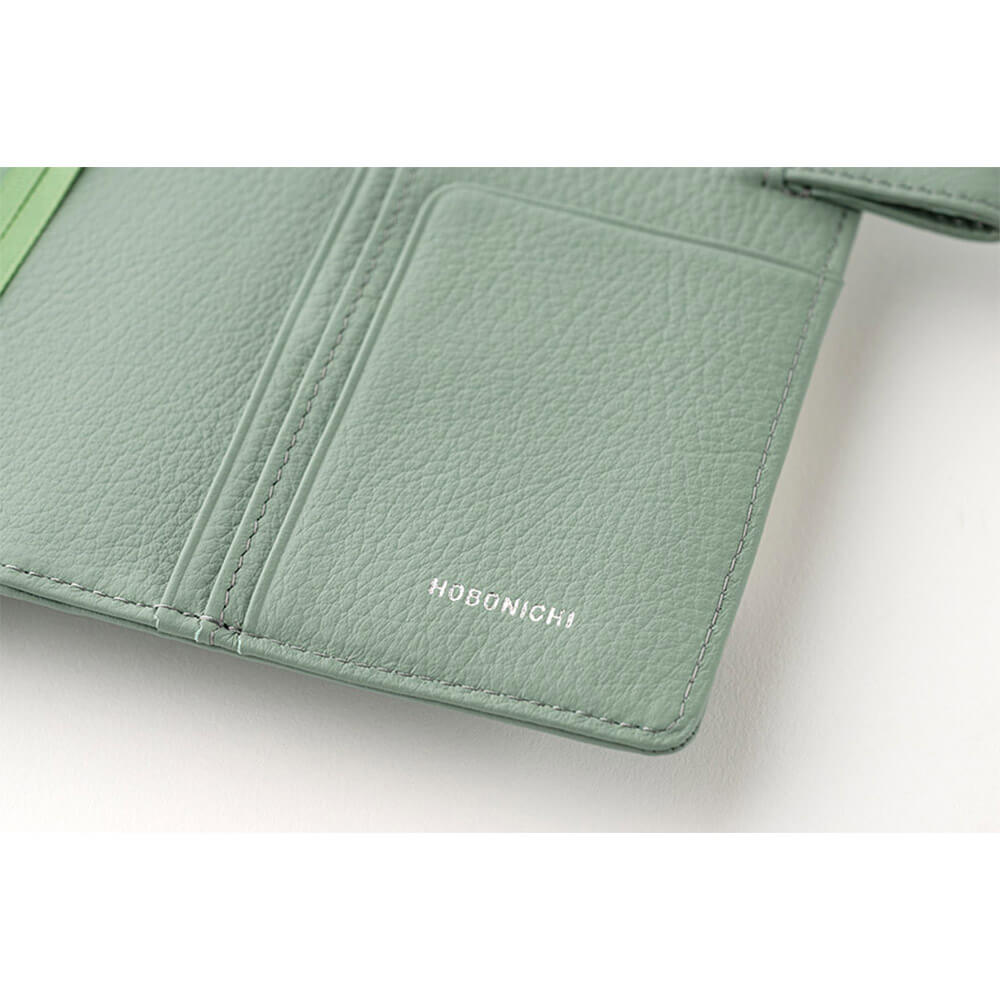 Hobonichi - Leather: Water Green | A6 Techo Cover