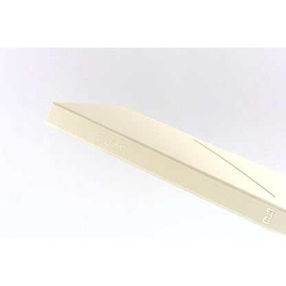 Hobonichi -2026 HON, Slash (Ivory) | A5 English
