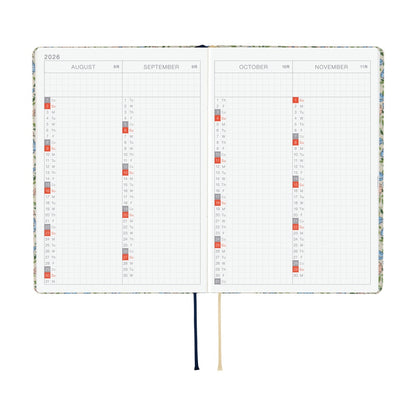 Hobonichi - 2026 HON, Liberty Fabrics: Sasha Kiora | A6 English