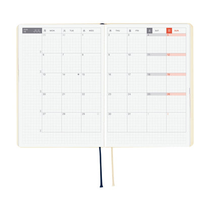 Hobonichi - 2026 HON, Slash (Ivory) | A6 English