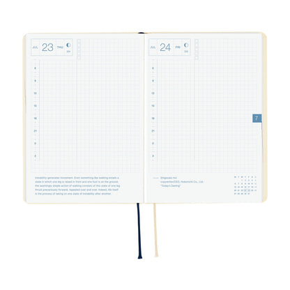 Hobonichi - 2026 HON, Slash (Ivory) | A6 English