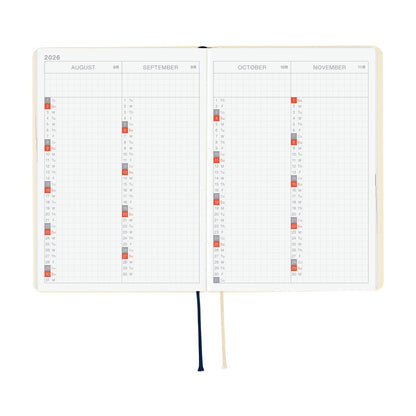 Hobonichi - 2026 HON, Slash (Ivory) | A6 English