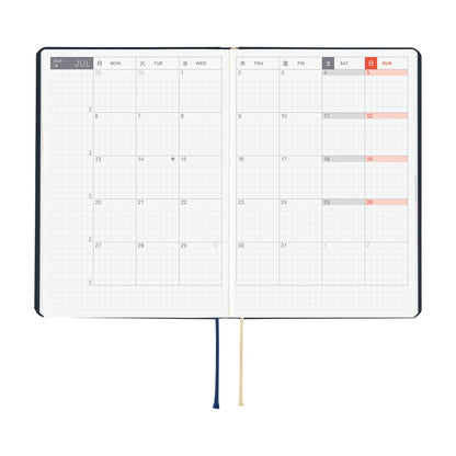 Hobonichi - 2026 HON, Slash (Navy) | A5 English