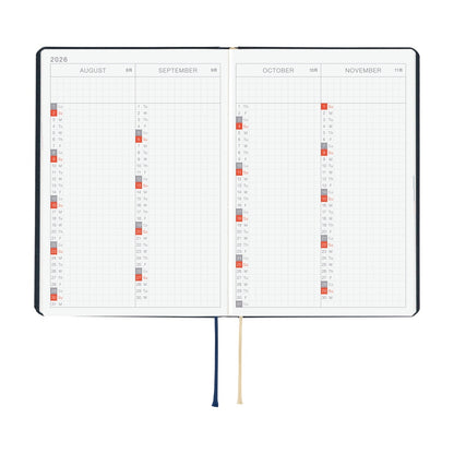 Hobonichi - 2026 HON, Slash (Navy) | A5 English