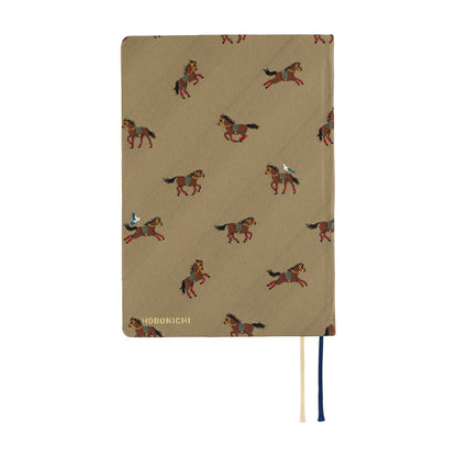 Hobonichi - 2026 HON, Bow & Tie: Galloping Horses | A6 English