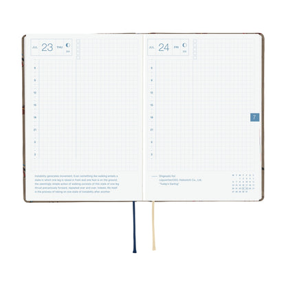 Hobonichi - 2026 HON, Bow & Tie: Galloping Horses | A6 English